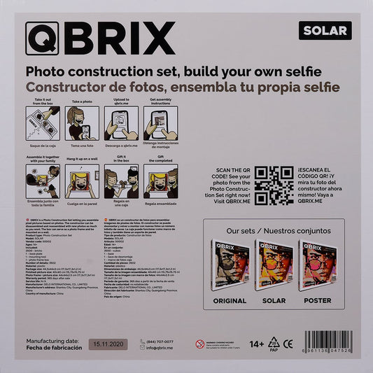 Qbrix saules foto būvniecības komplekts